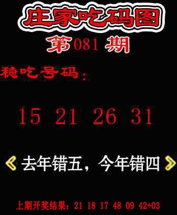 081期庄家吃码图[图]